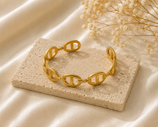 Bracelet Maille Marine Doré